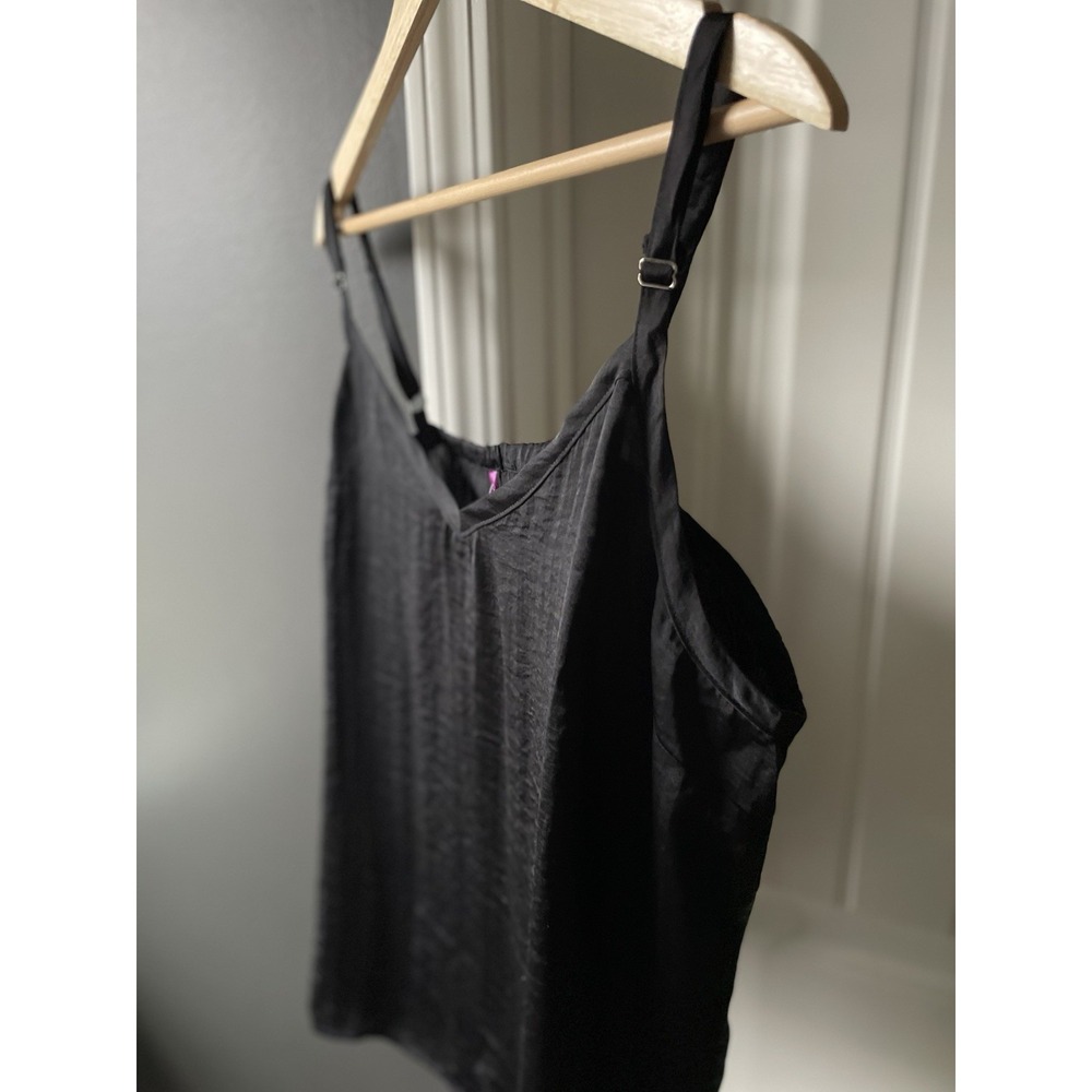 Adore Me Bethany Tank Camisole Black XL 100% Polyester Adjustable Straps Pajama - Picture 2 of 7